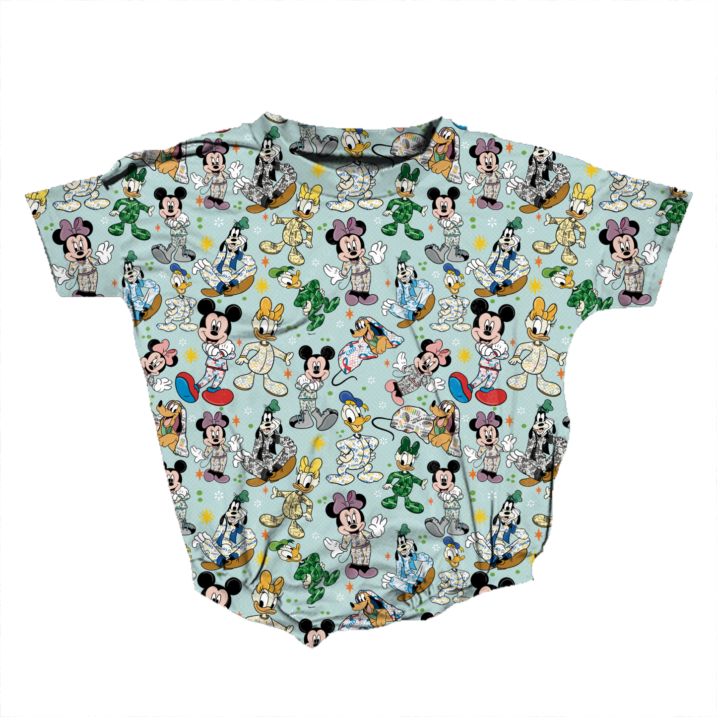 Medical Pals Pajama Party Medically Adaptable Romper *RTS*