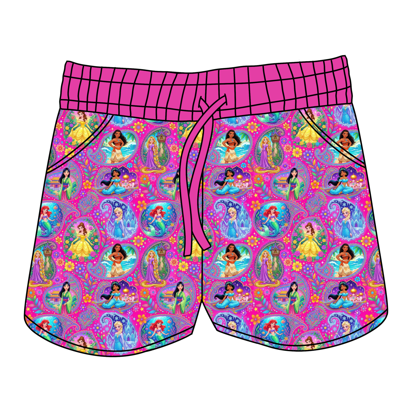 Paisley Princesses Women's Shorts **PreOrder**