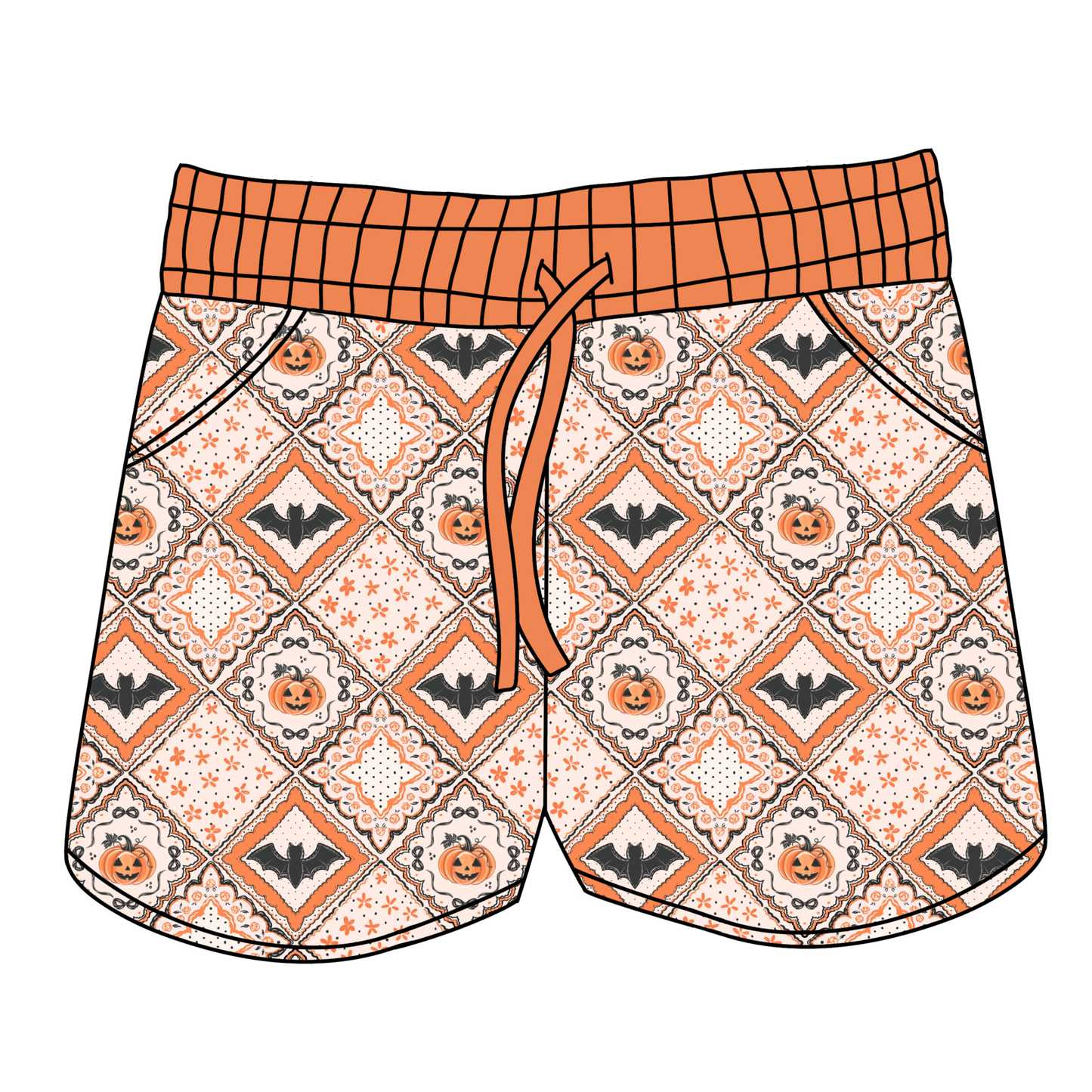 Pumpkin Patchwork Women's Shorts **PreOrder**