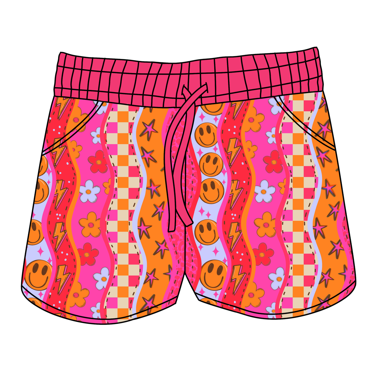 Groovy Good Vibes Women's Shorts **PreOrder**