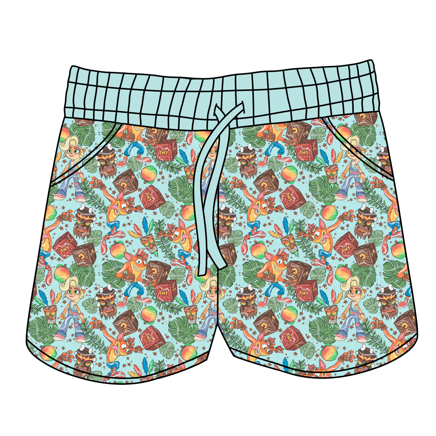Crash & Dash Women's Shorts **PreOrder**
