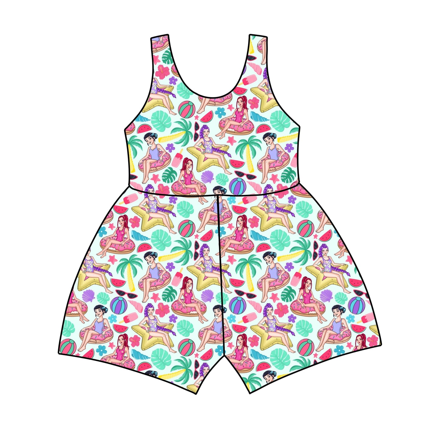K-Pop Pool Party Jumpsuit *RTS*