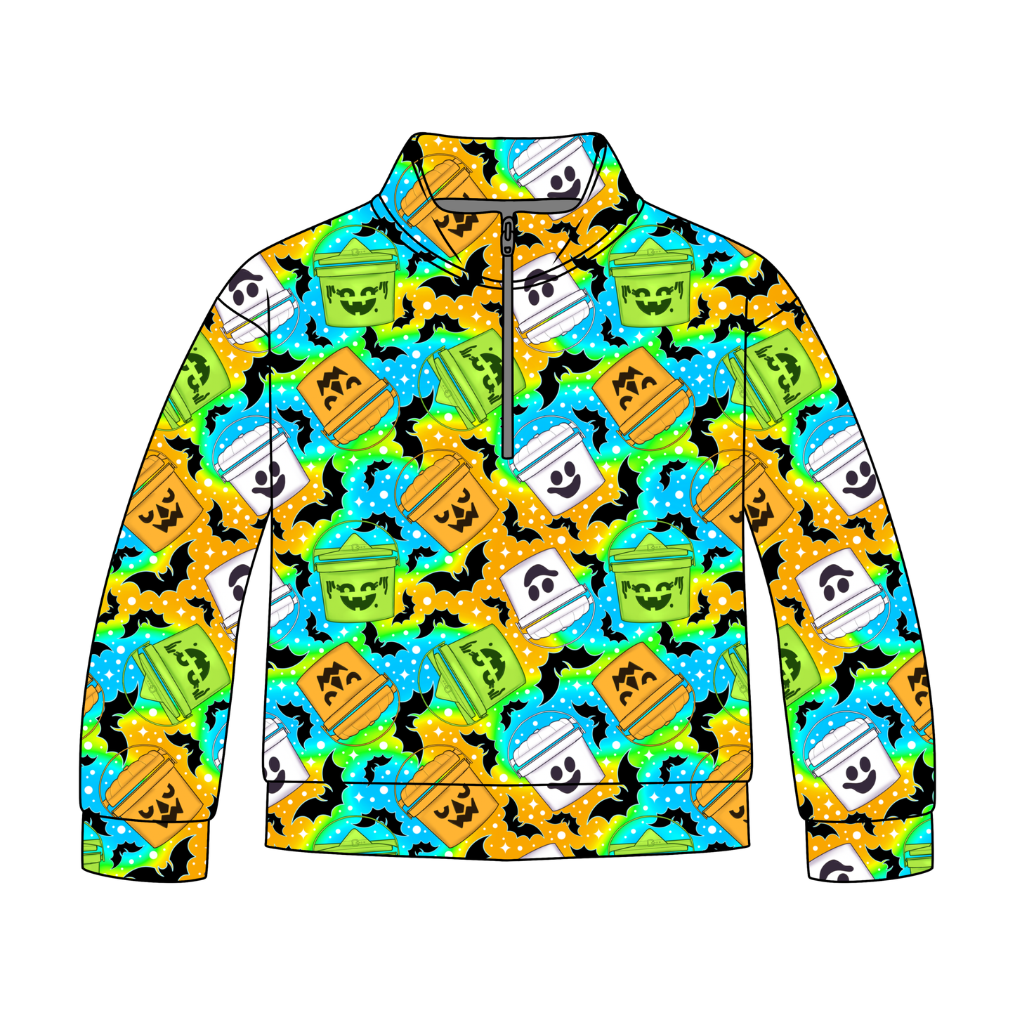 Buckets of Boo Quarter Zip-Up **PreOrder**