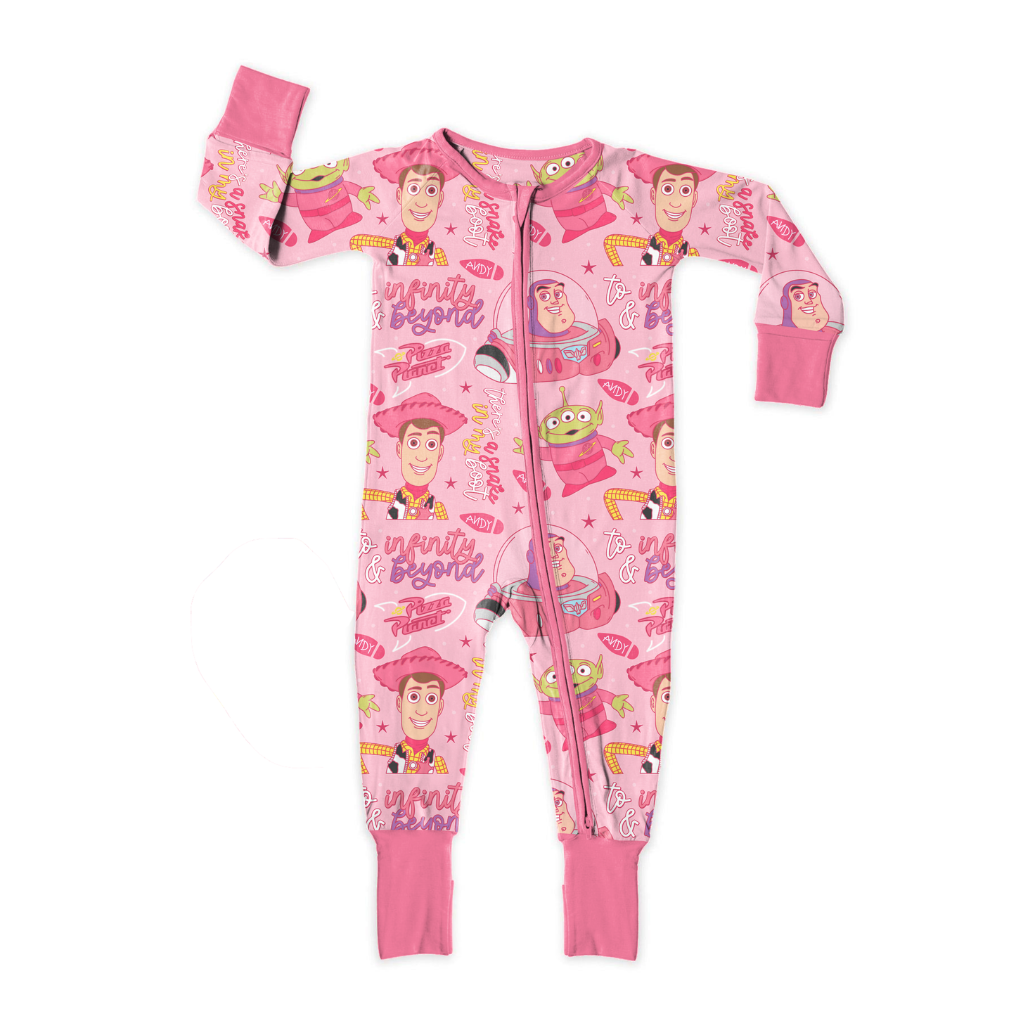 Infinity Dreams Pink Zipper Sleeper *RTS*