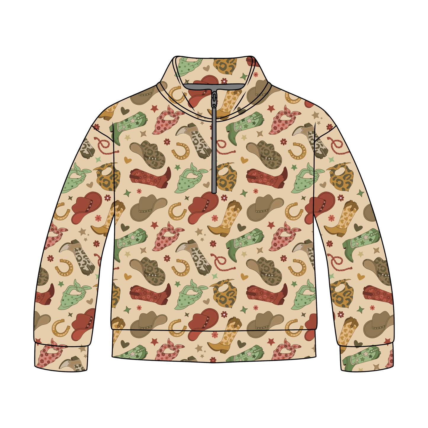 Boot Scootin' Cutie Quarter Zip-Up **PreOrder**