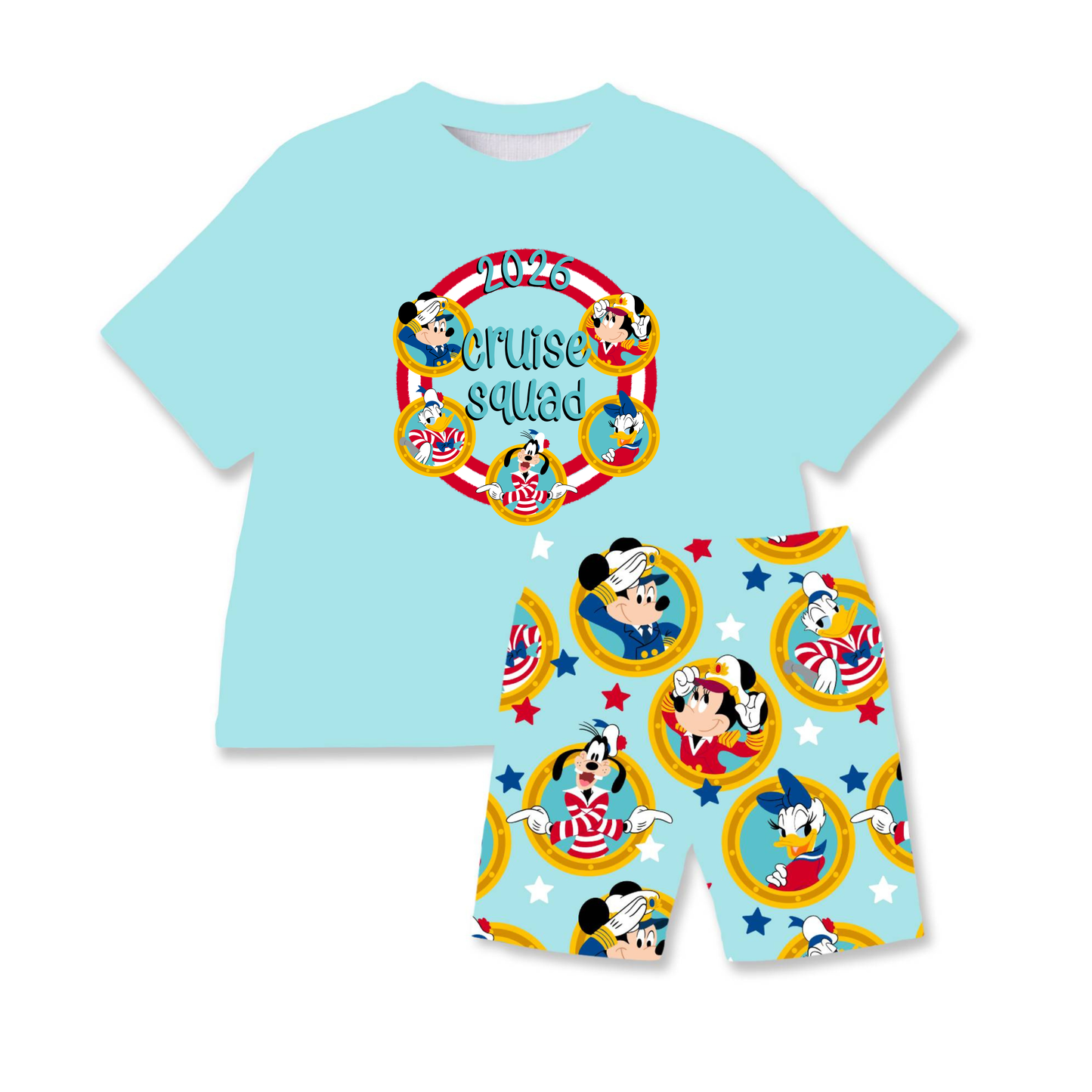 Sailor Squad Youth Girls Biker Short Set *RTS*