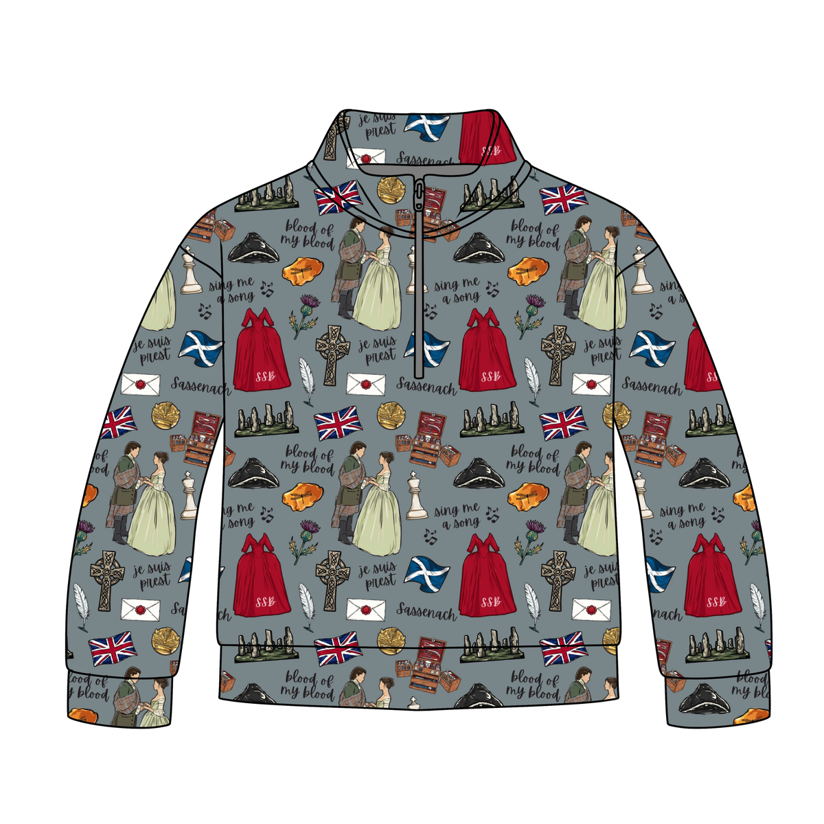 Through The Stones Quarter Zip-Up **PreOrder**