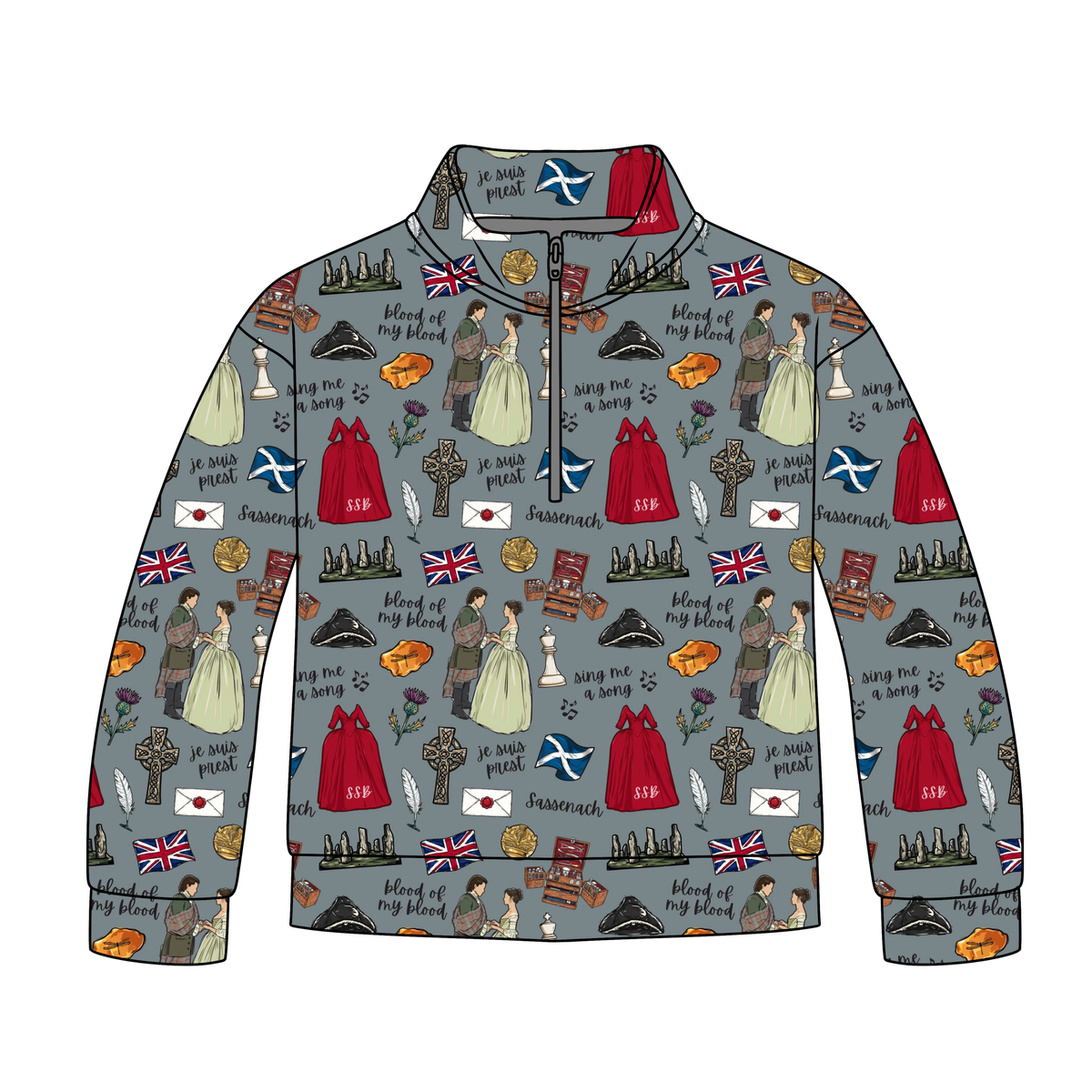 Through The Stones Adult Quarter Zip-Up **PreOrder**