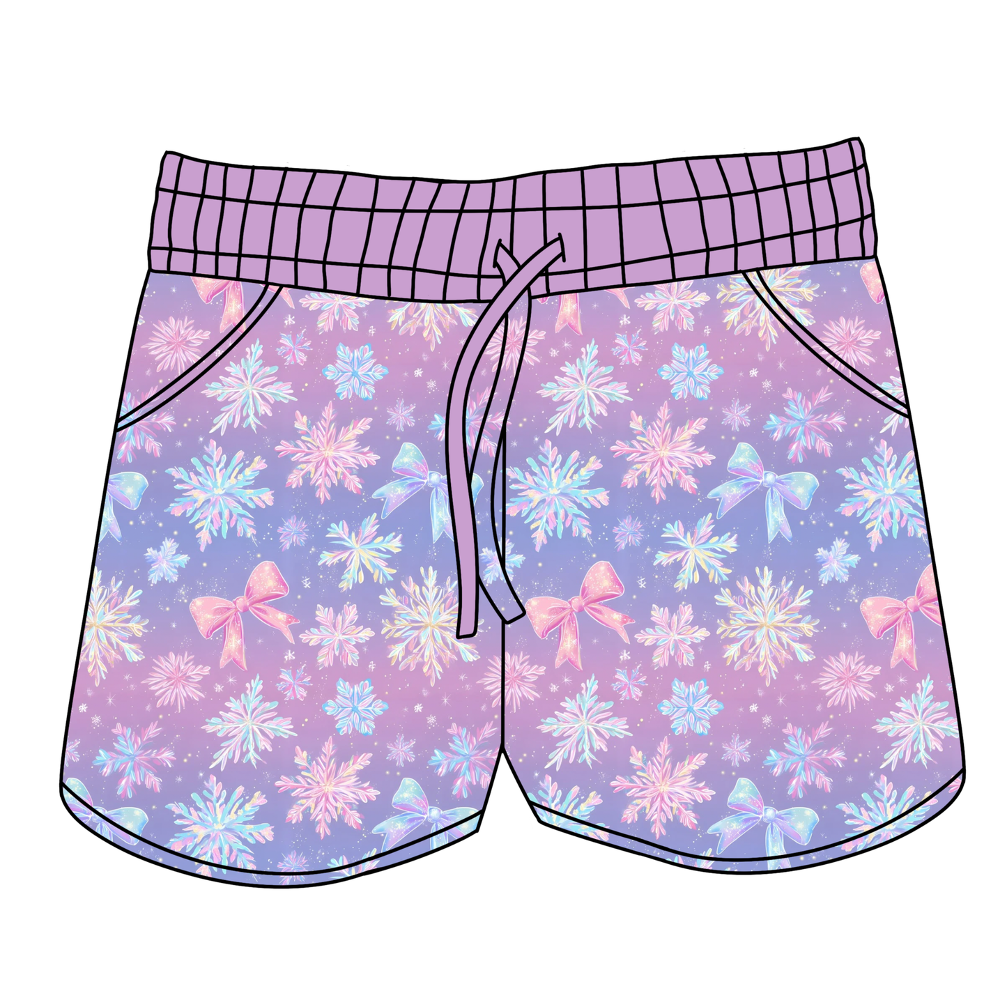 Pretty Little Snowflakes Women's Shorts **PreOrder**
