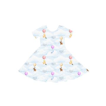 Up, Up & Away Youth Twirl Dress *RTS*