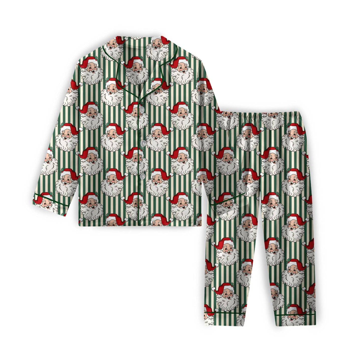 Vintage Santa Vibes Women's Bamboo Matching Lounge Set **PreOrder**