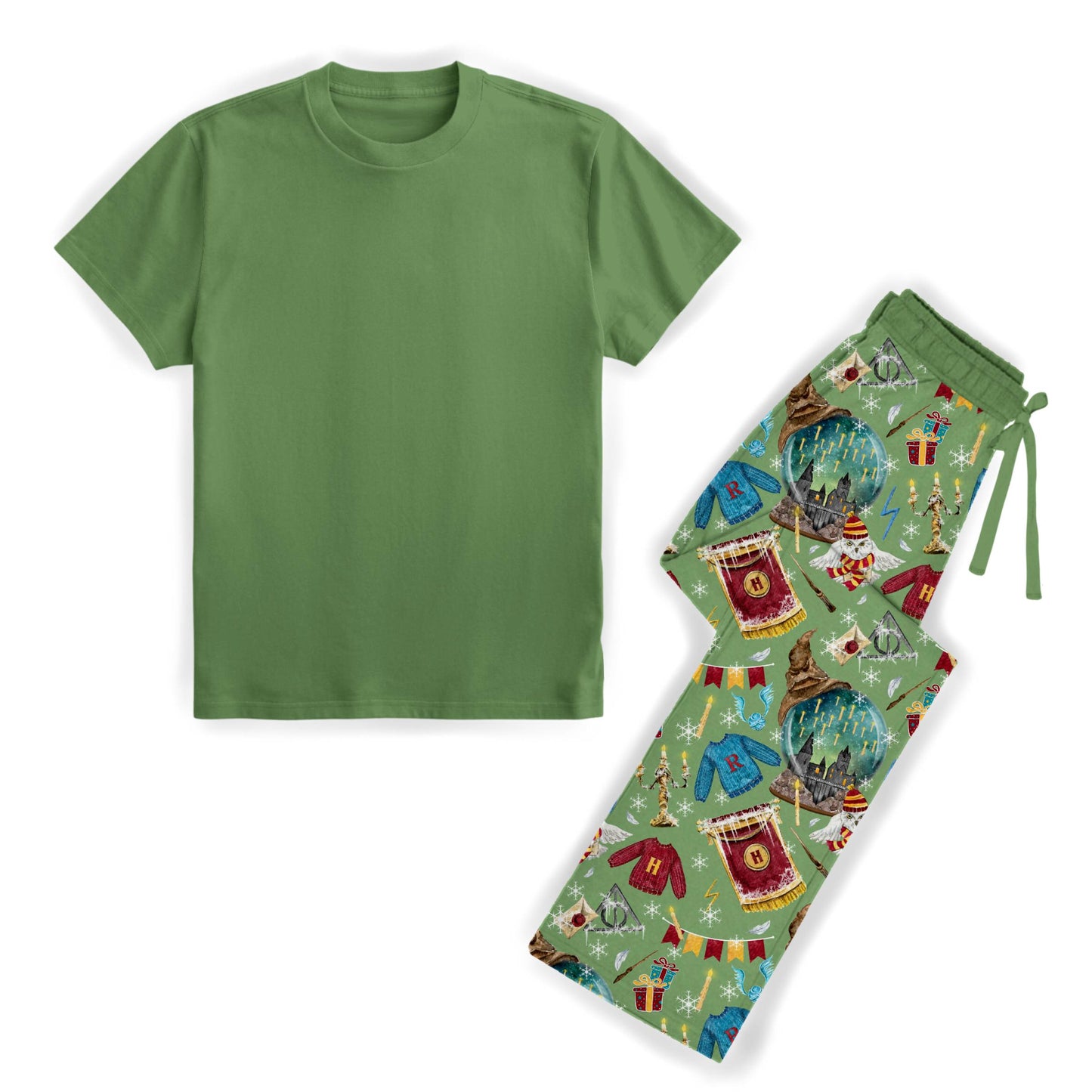 Wizarding Wonderland Men's Bamboo Matching Lounge Set **PreOrder**