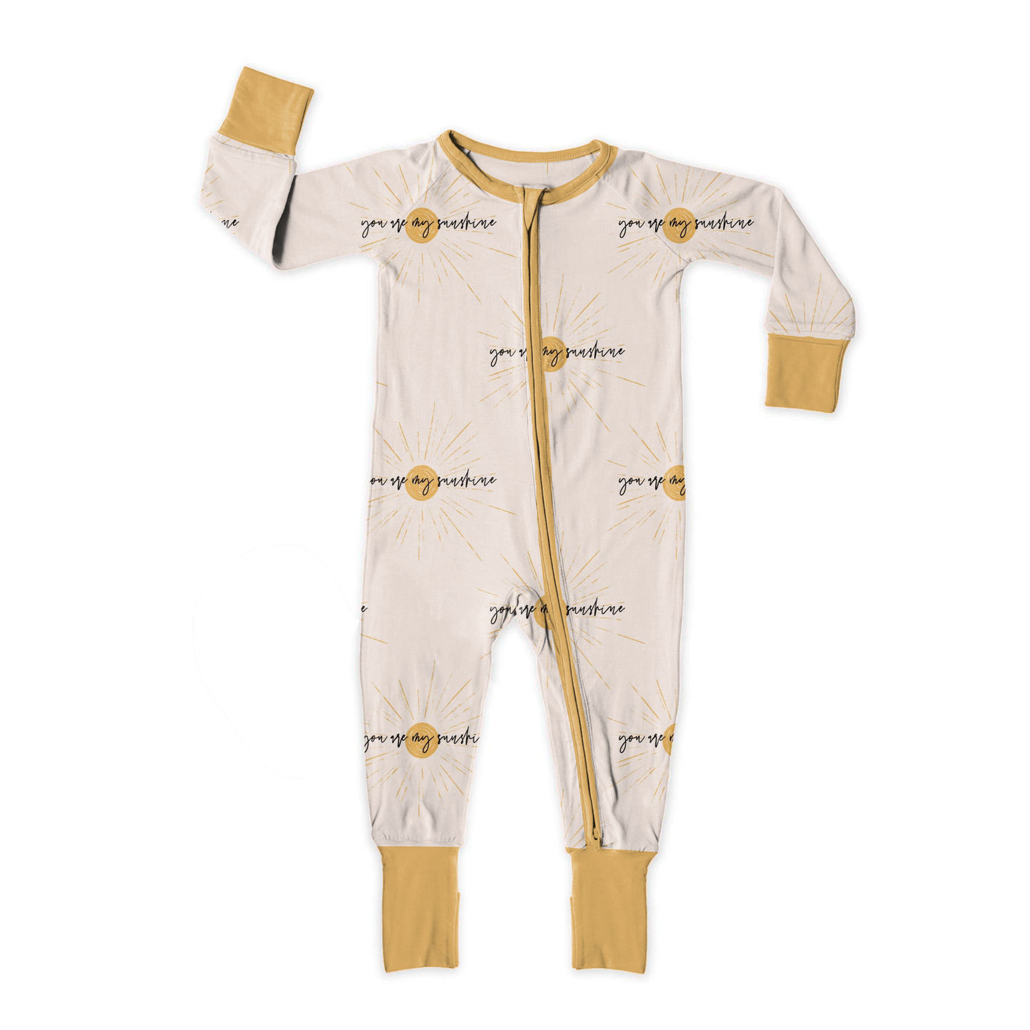 You Are My Sunshine Medically Adaptable Zipper Sleeper *RTS*