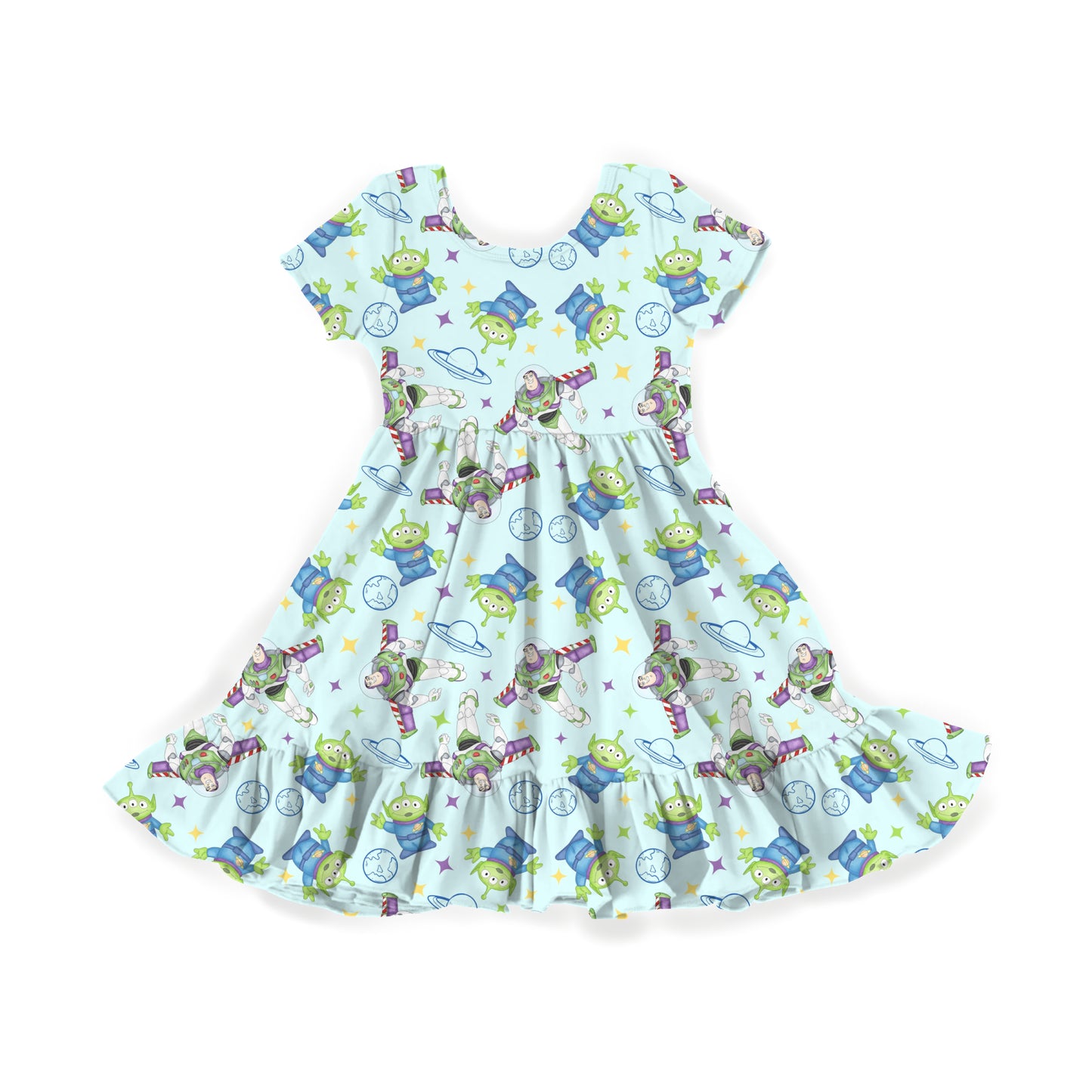 Cosmic Besties Youth Twirl Dress **PreOrder**