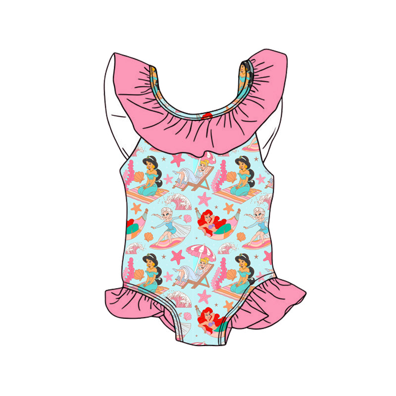 Seaside Princess Medically Adaptable One Piece Swimwear *RTS*