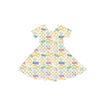 Autism Acceptance Youth Twirl Dress
