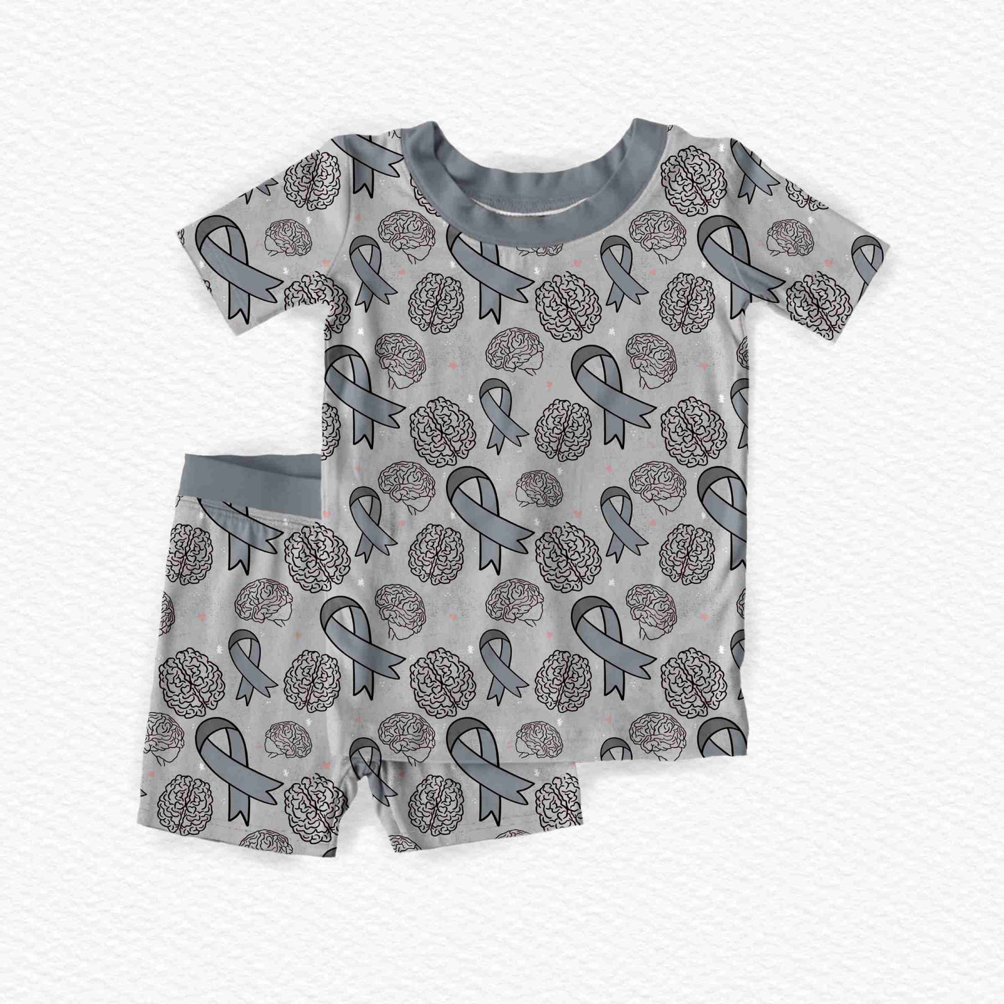 Brain Cancer & Tumor Awareness Youth Short Set *RTS*