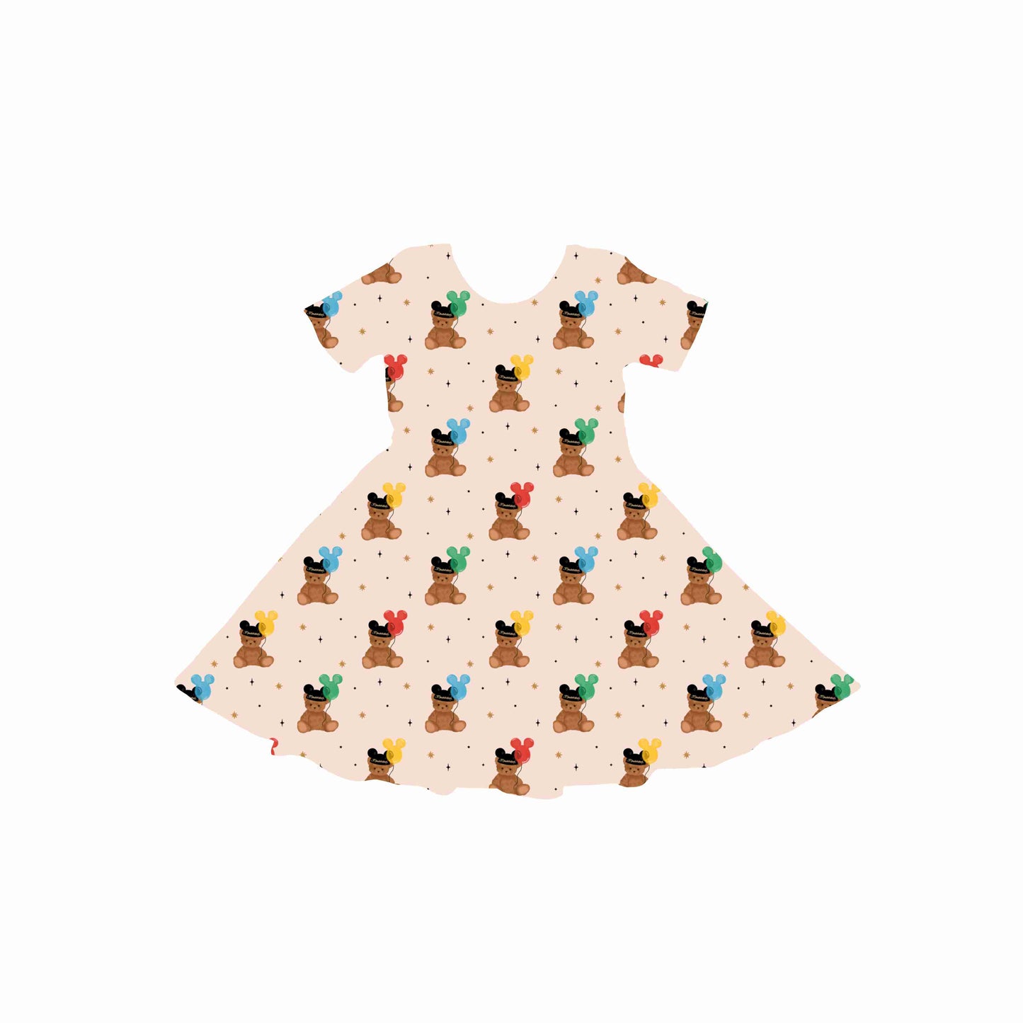 Beary Magical Hats Youth Twirl Dress *RTS*
