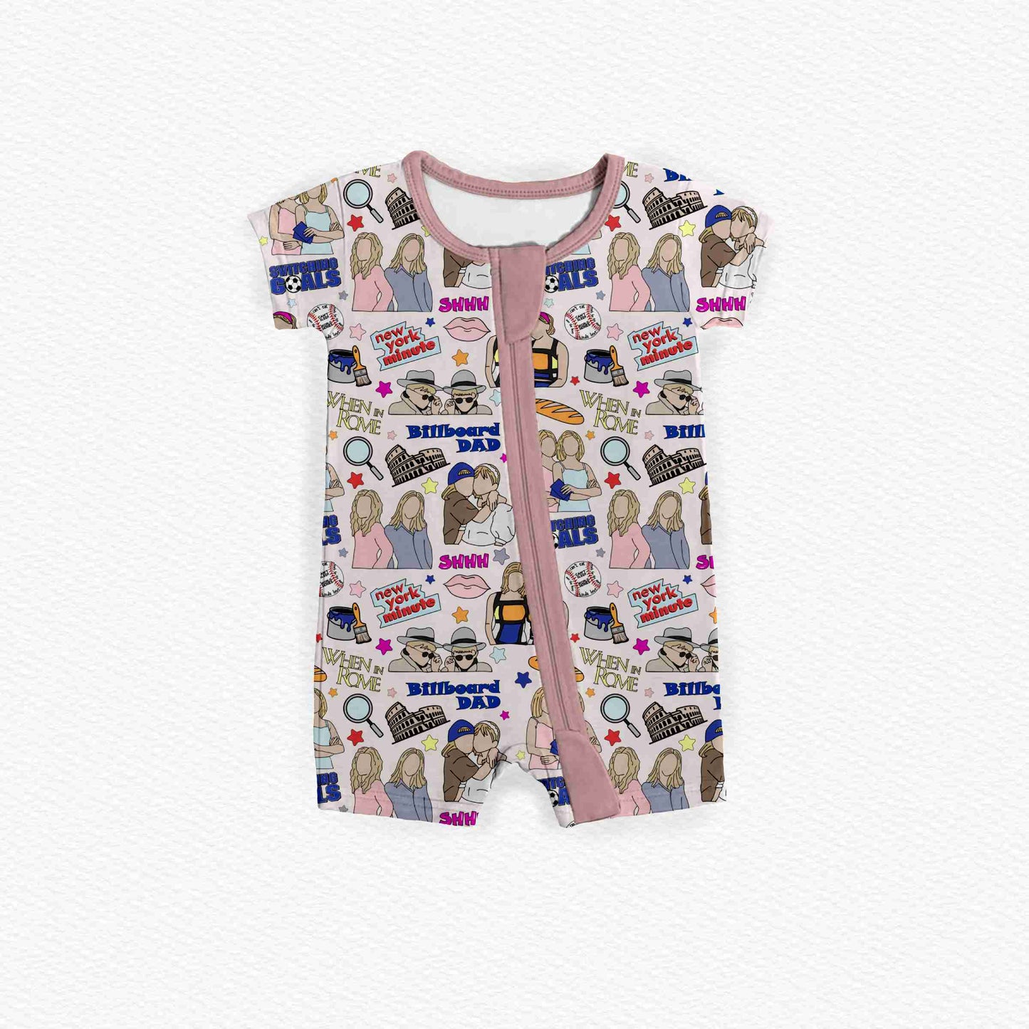 Twin Nostalgia Medically Adaptable Zipper Shortie *RTS*