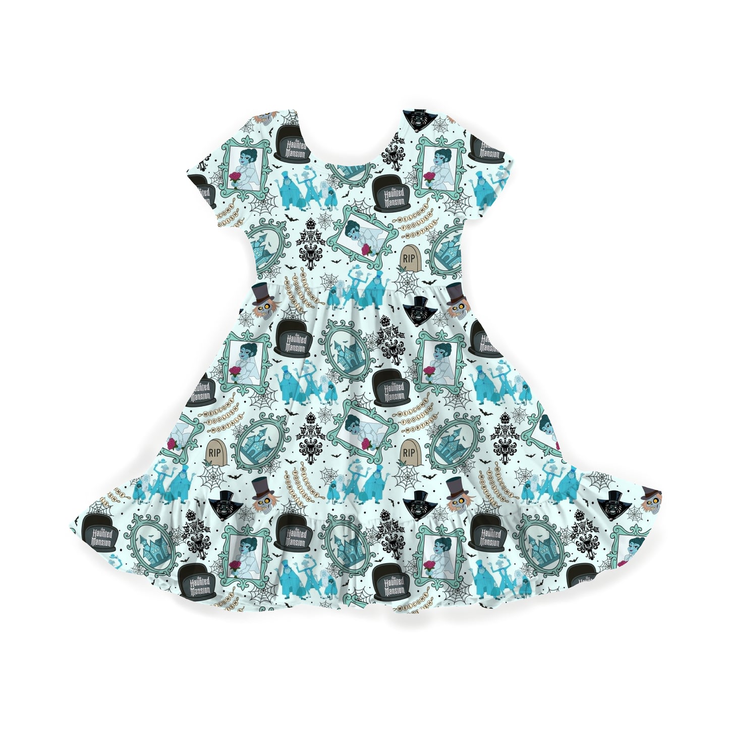 Spooky Mansion Youth Twirl Dress **PreOrder**