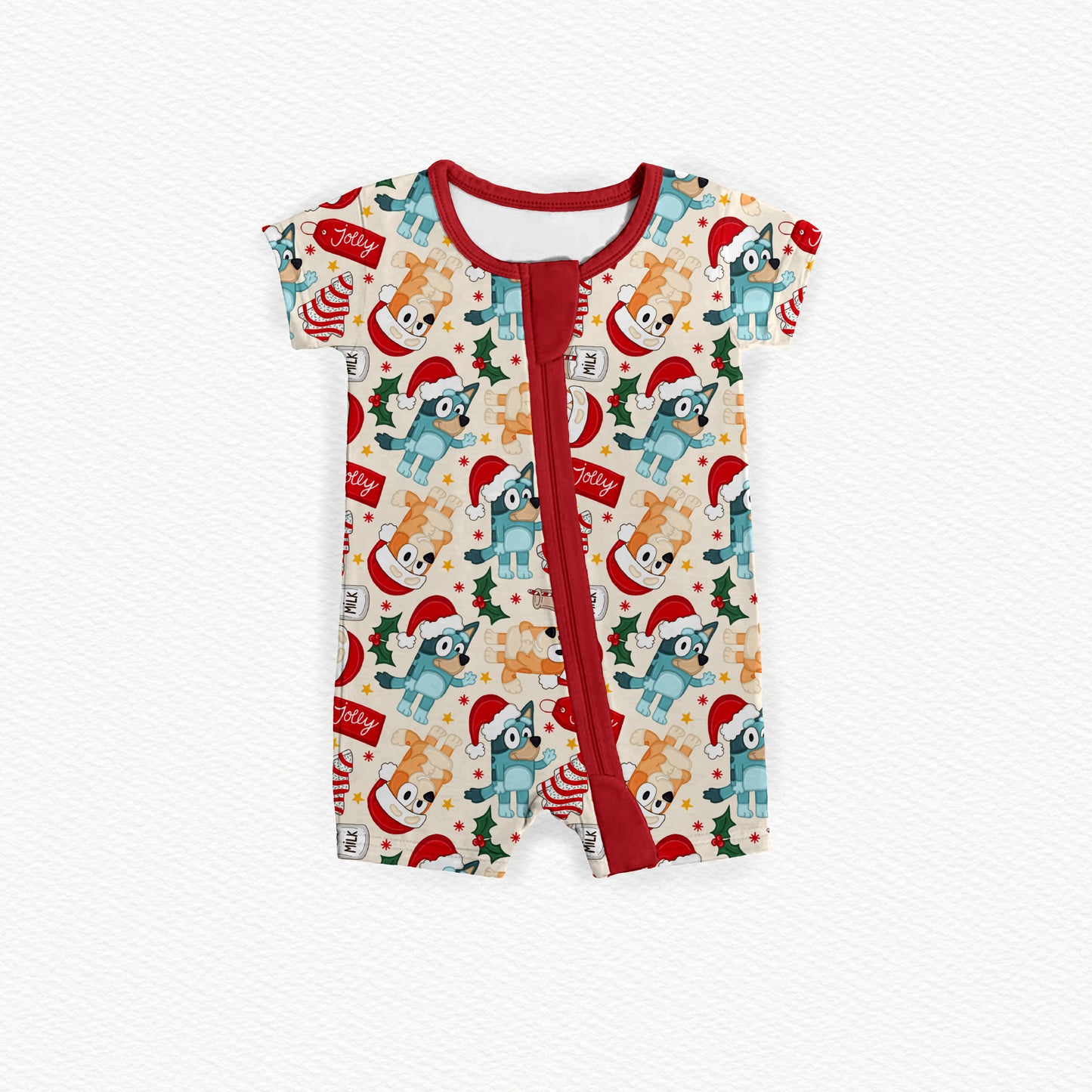 Holiday Heelers Zipper Shortie **PreOrder**