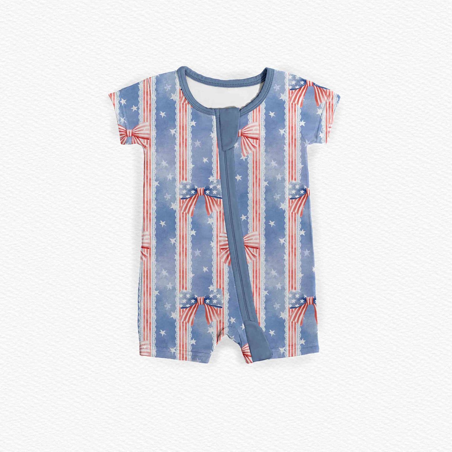 Patriotic Pretty Medically Adaptable Zipper Shortie *RTS*