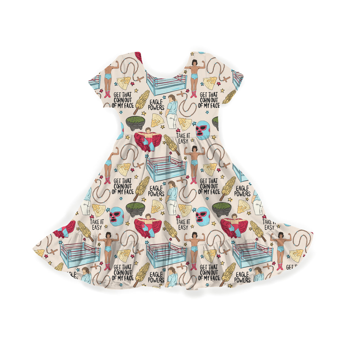 Nacho Average Hero Youth Twirl Dress **PreOrder**