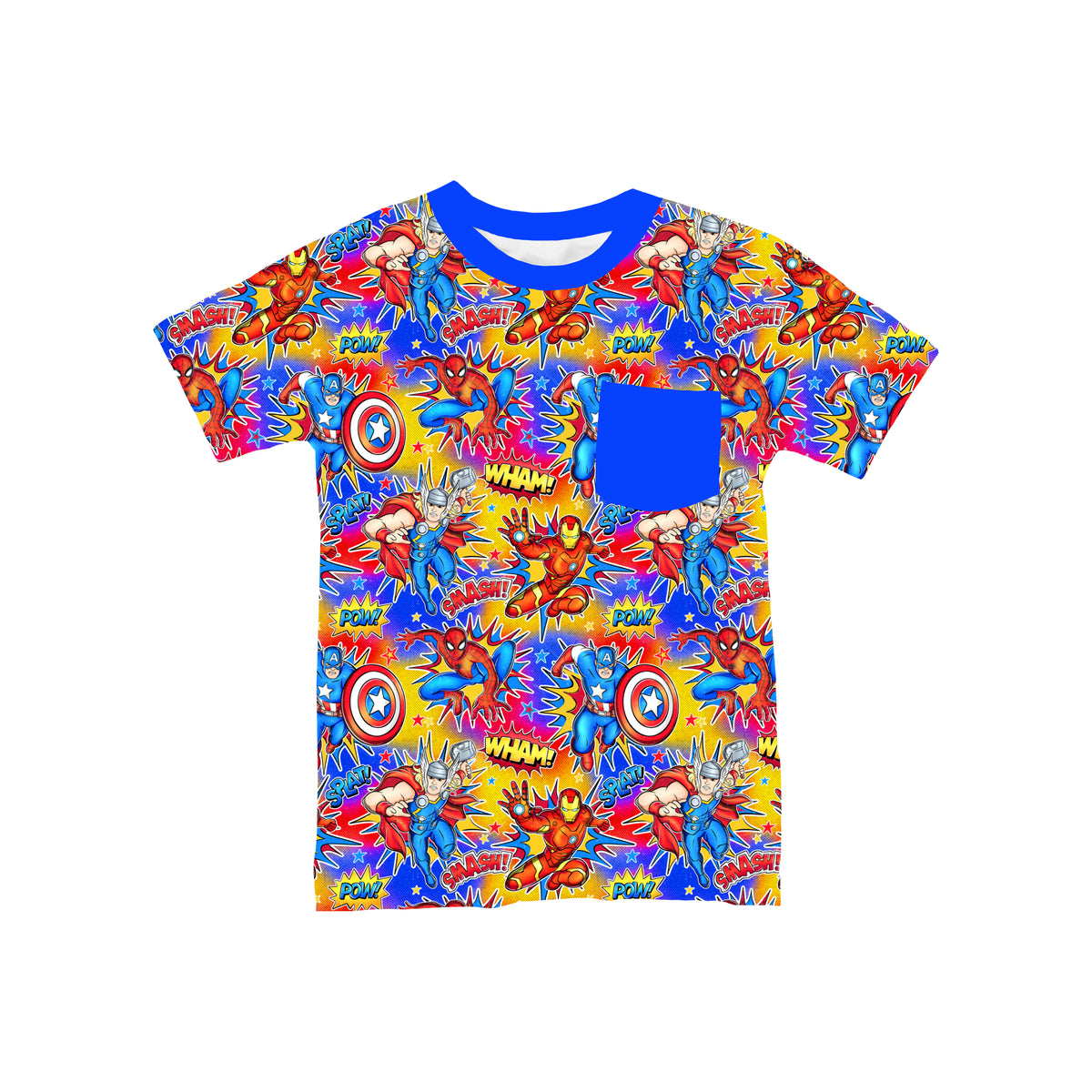 Superhero Showdown Pocket T-Shirt **PreOrder**