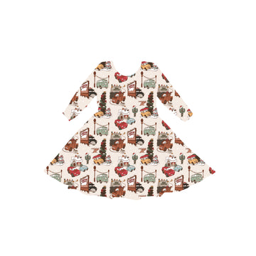 Holiday Highway Youth Twirl Dress **PreOrder**