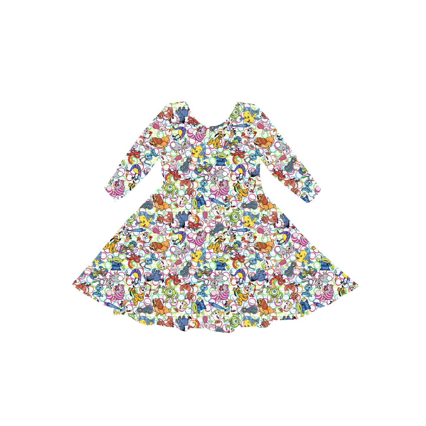 Colorful Crazies Youth Twirl Dress *RTS*