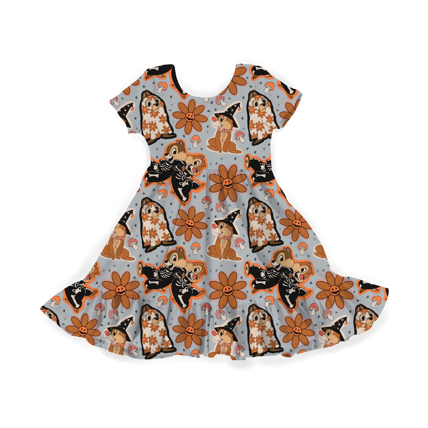 Spooky Squeaks Youth Twirl Dress **PreOrder**