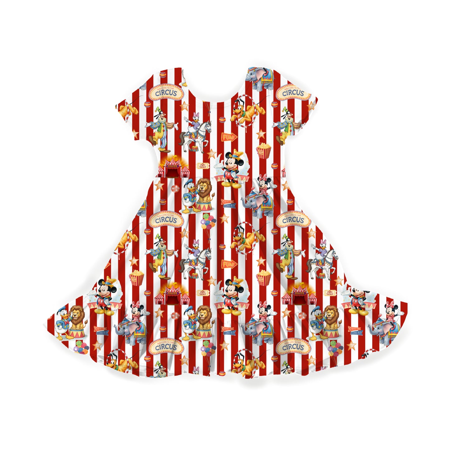 Main Street Circus Crew Youth Twirl Dress **PreOrder**
