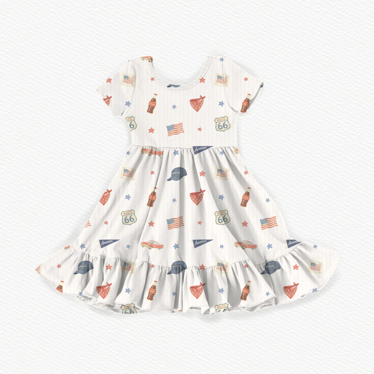 Vintage Americana Youth Twirl Dress *RTS*