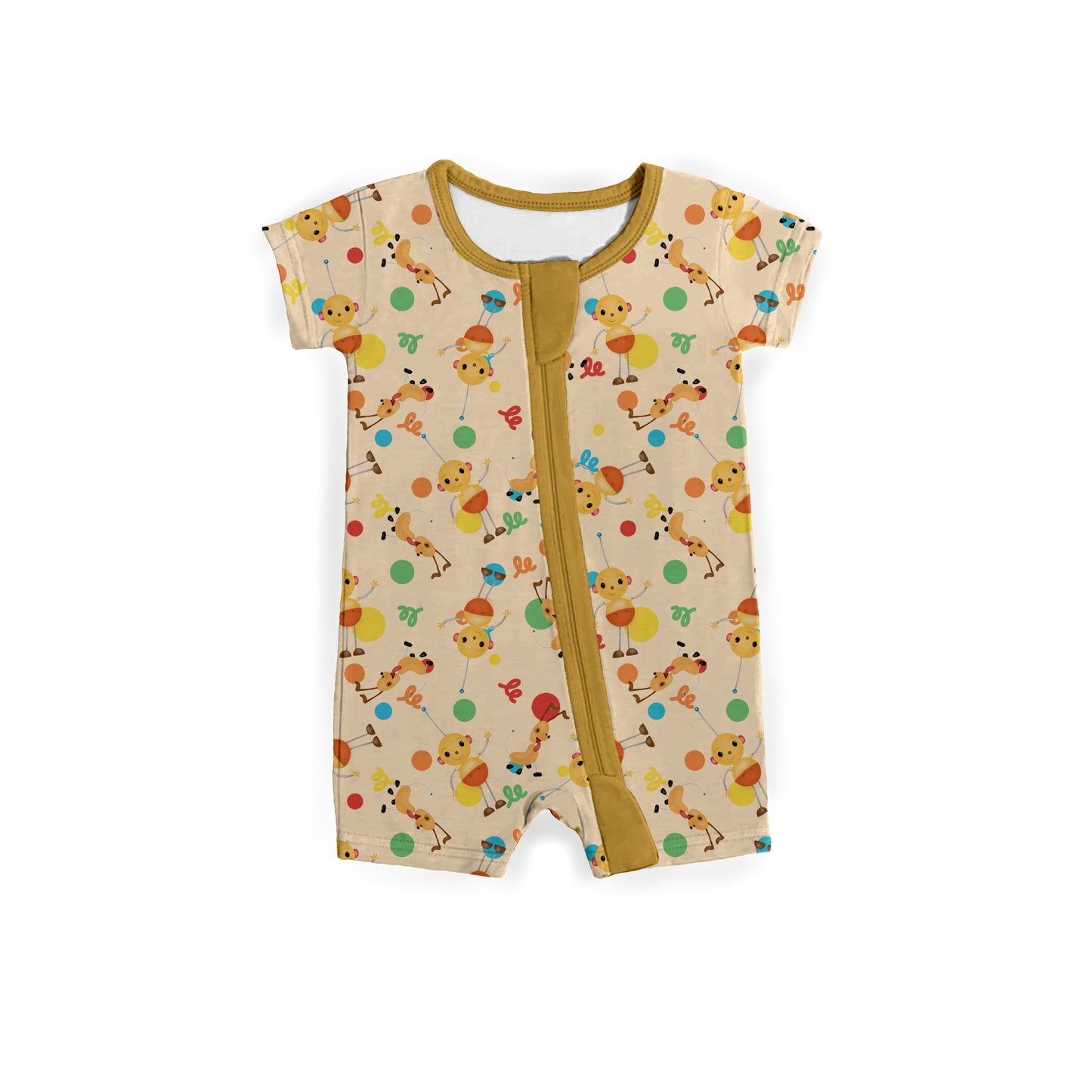 Tiny Planet Playtime Medically Adaptable Zipper Shortie *RTS*