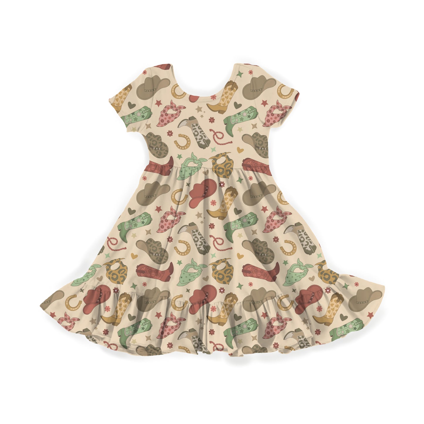 Boot Scootin' Cutie Youth Twirl Dress **PreOrder**