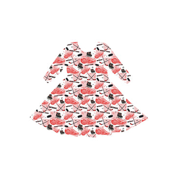 Detroit Hockey Youth Twirl Dress **PreOrder**