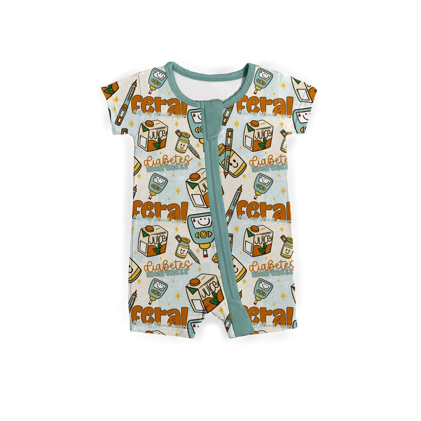 Feral Like My Blood Sugar Zipper Shortie **PreOrder**