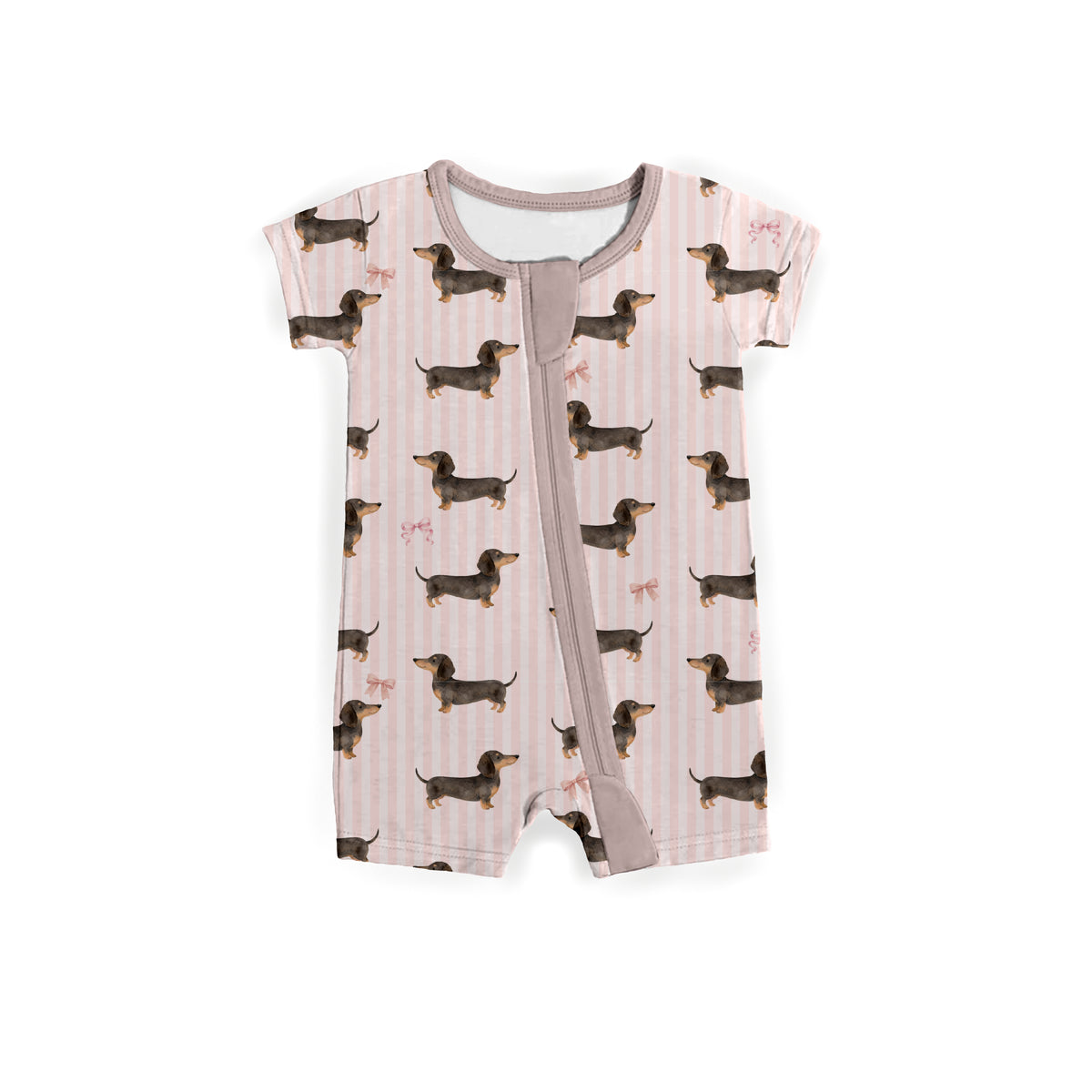 Doxie Daydreams Pink Zipper Shortie **PreOrder**