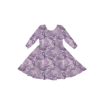 Epilepsy Warrior Youth Twirl Dress **PreOrder**