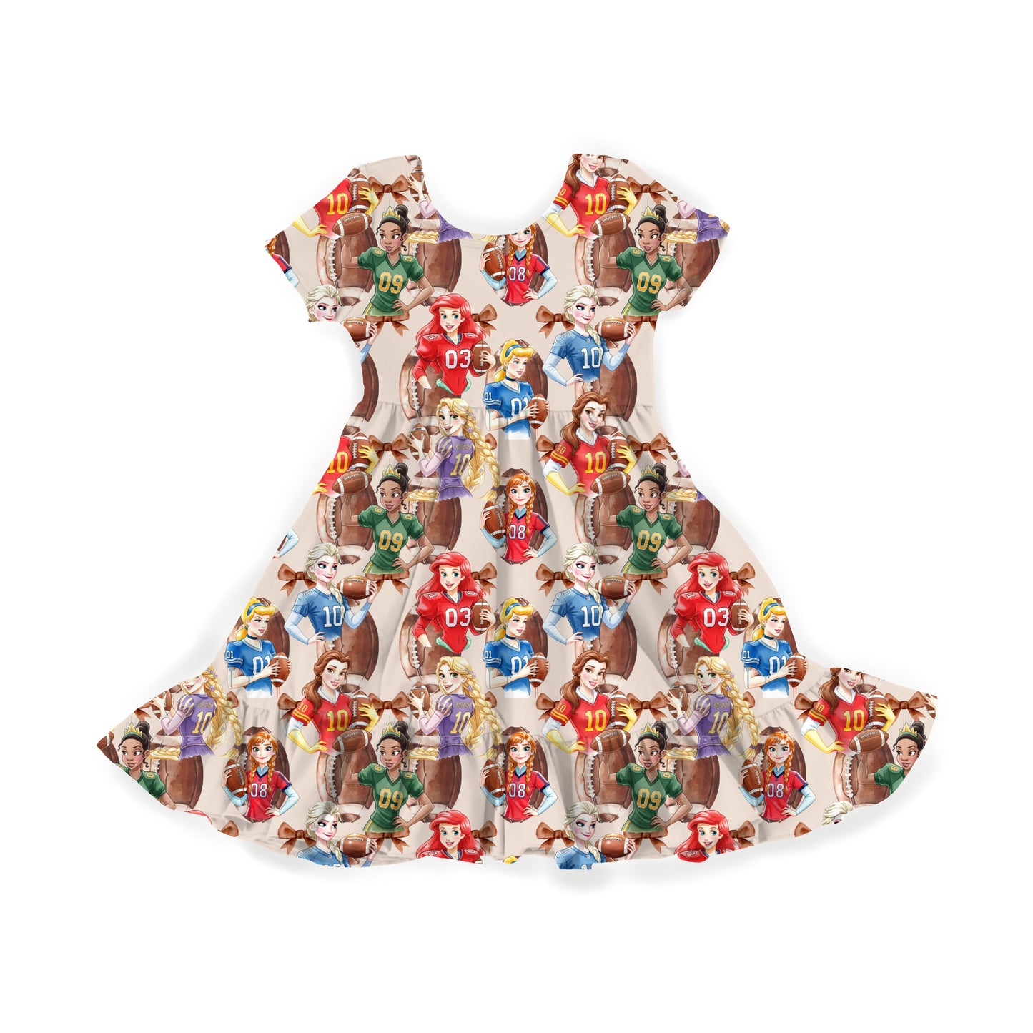 Fairytale Football Youth Twirl Dress **PreOrder**