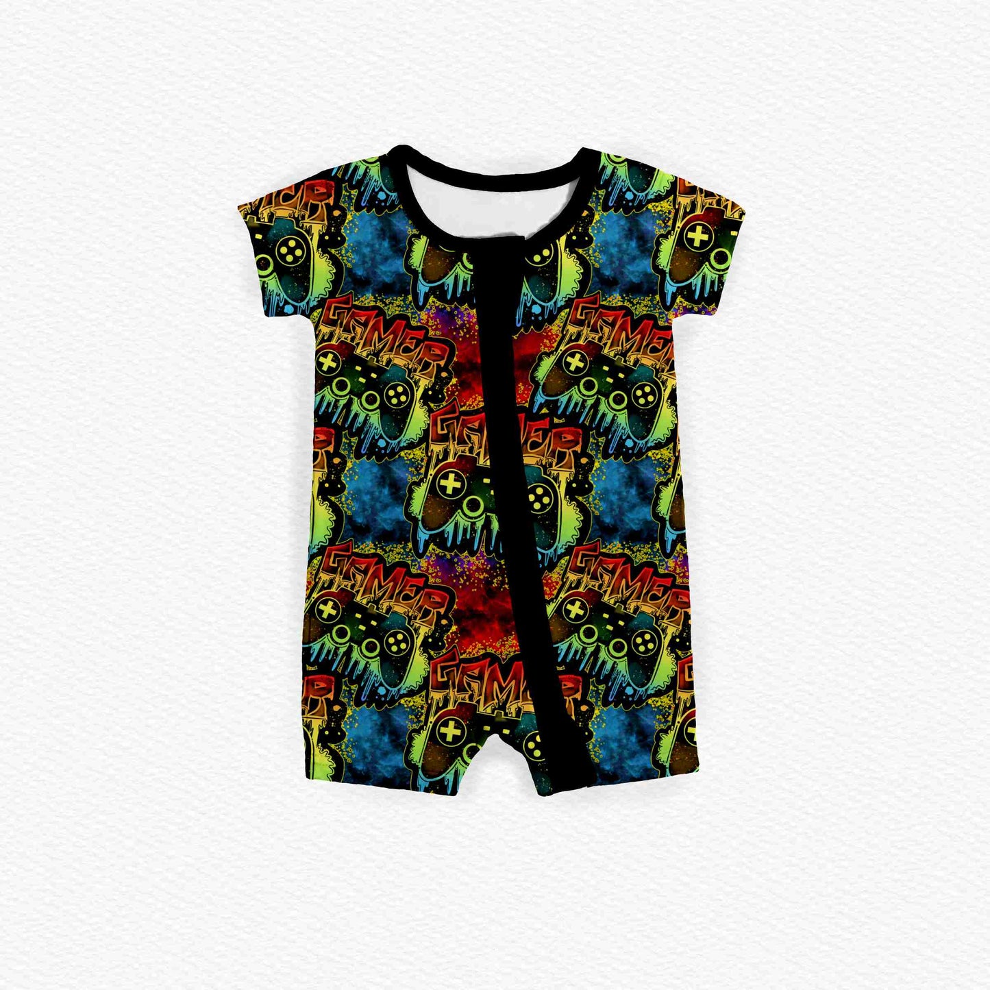 Gamer Mode Activated Zipper Shortie *RTS*