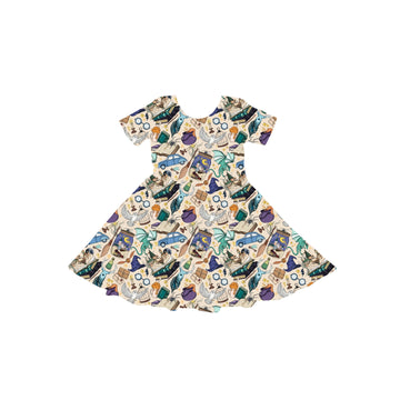 Wizard Ways Youth Twirl Dress **PreOrder**