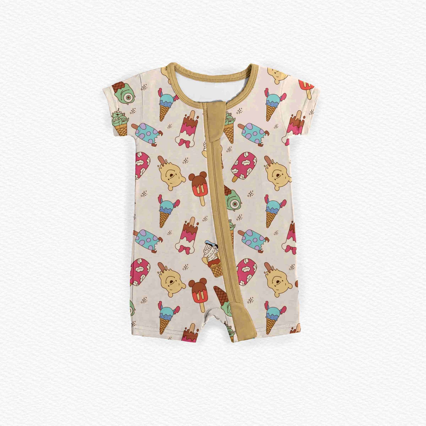 Summer Sweet Treats Medically Adaptable Zipper Shortie *RTS*