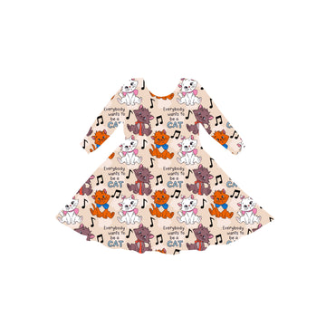 Purrfectly Paris Youth Twirl Dress **PreOrder**