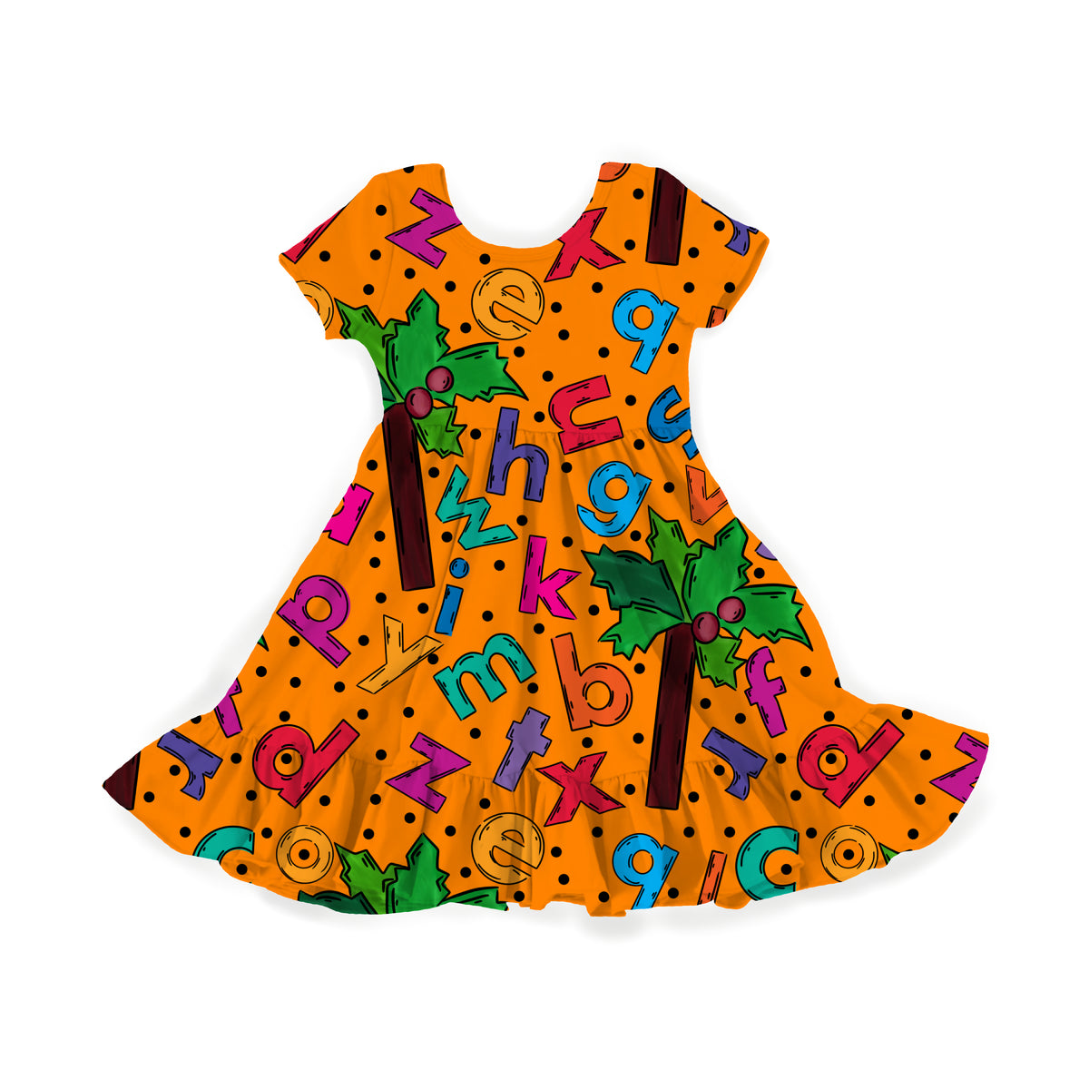 Alphabet Island Youth Twirl Dress **PreOrder**