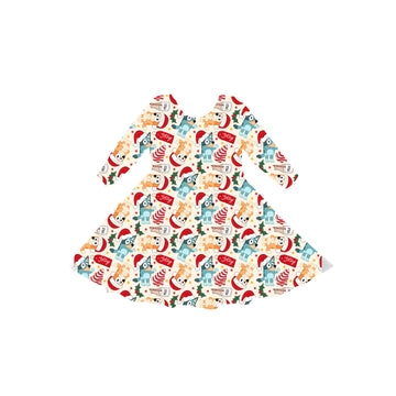 Heeler Holidays Youth Twirl Dress **PreOrder**