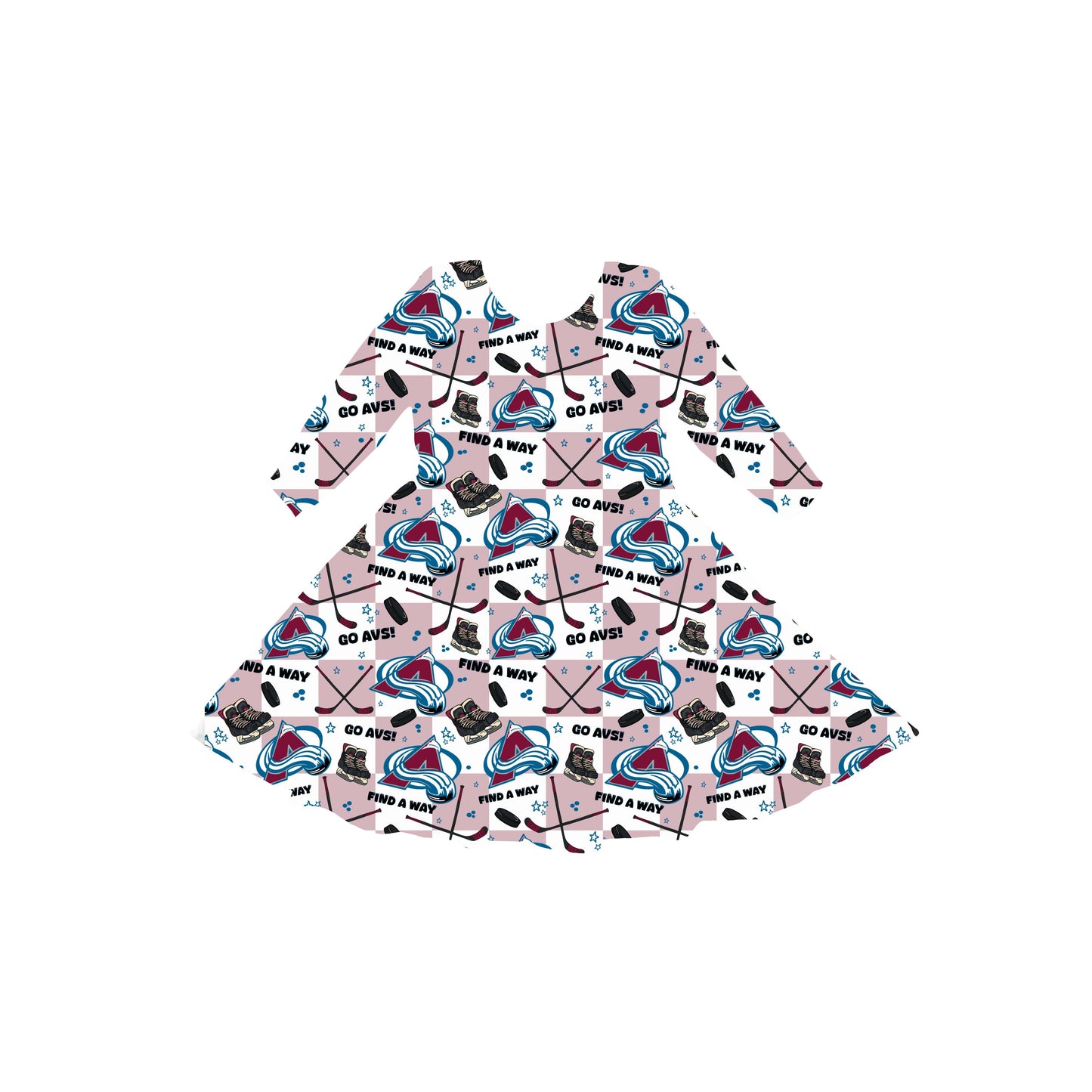 Colorado Hockey Youth Twirl Dress *RTS*