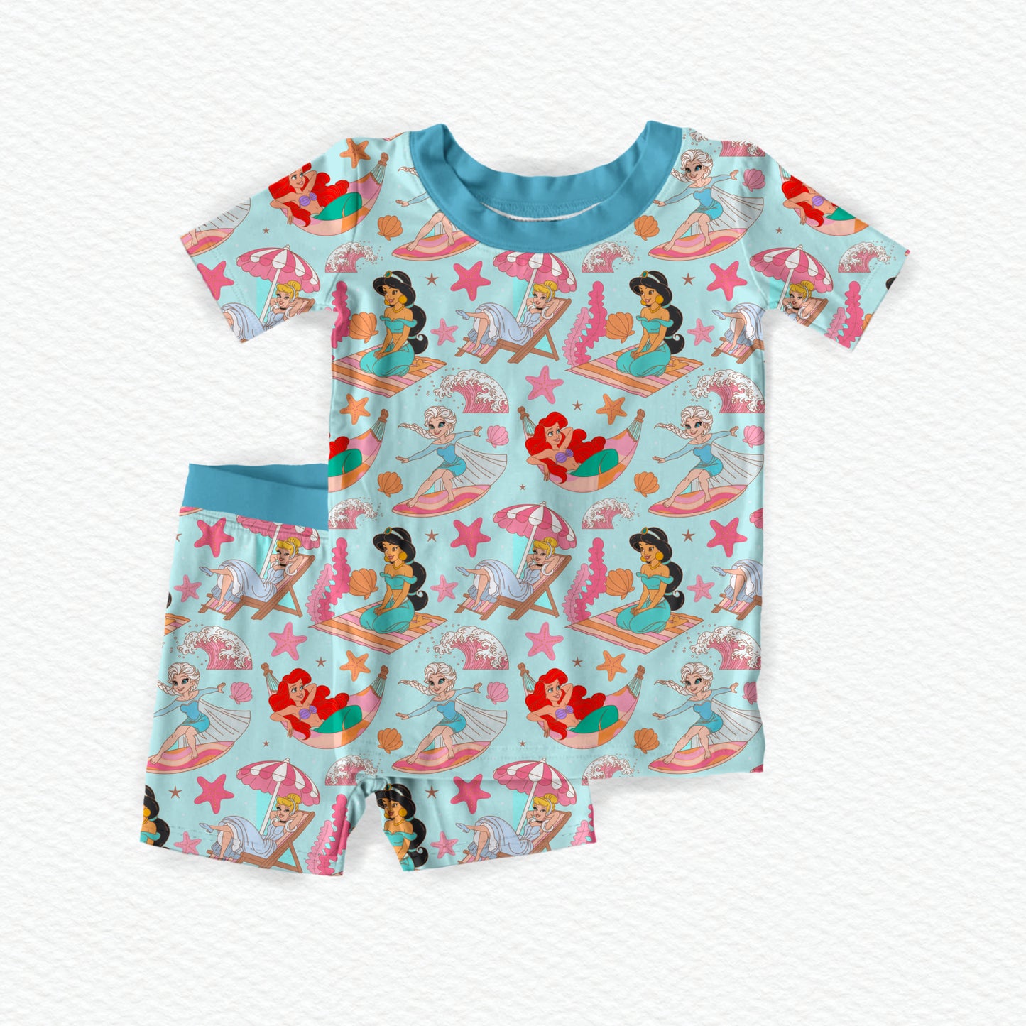 Seaside Princess Party Youth Short Set **PreOrder**