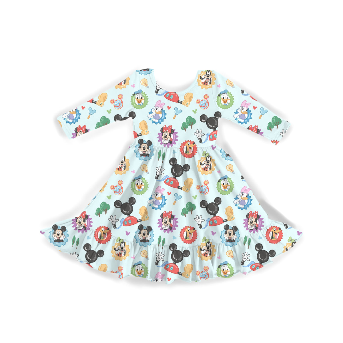 Welcome To The Clubhouse Youth Twirl Dress **PreOrder**