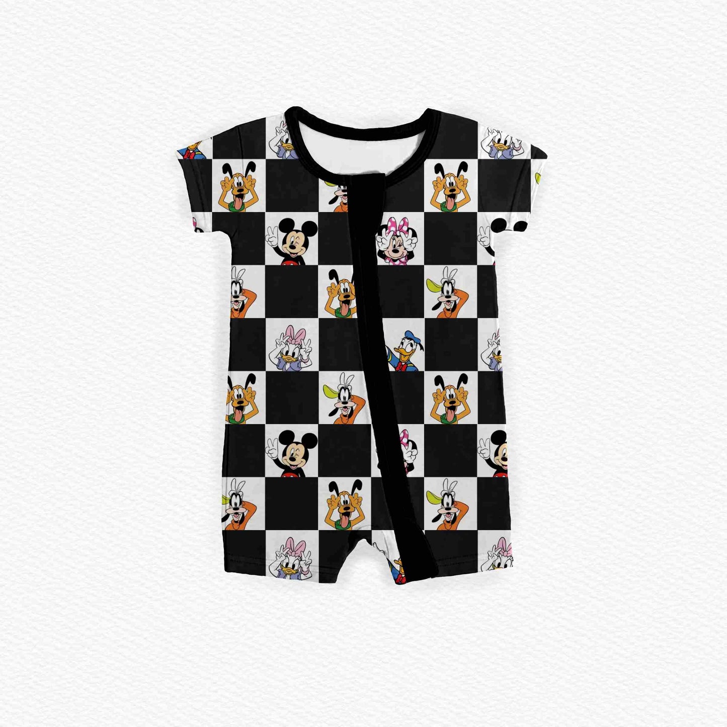 Checkered Magic Zipper Shortie *RTS*